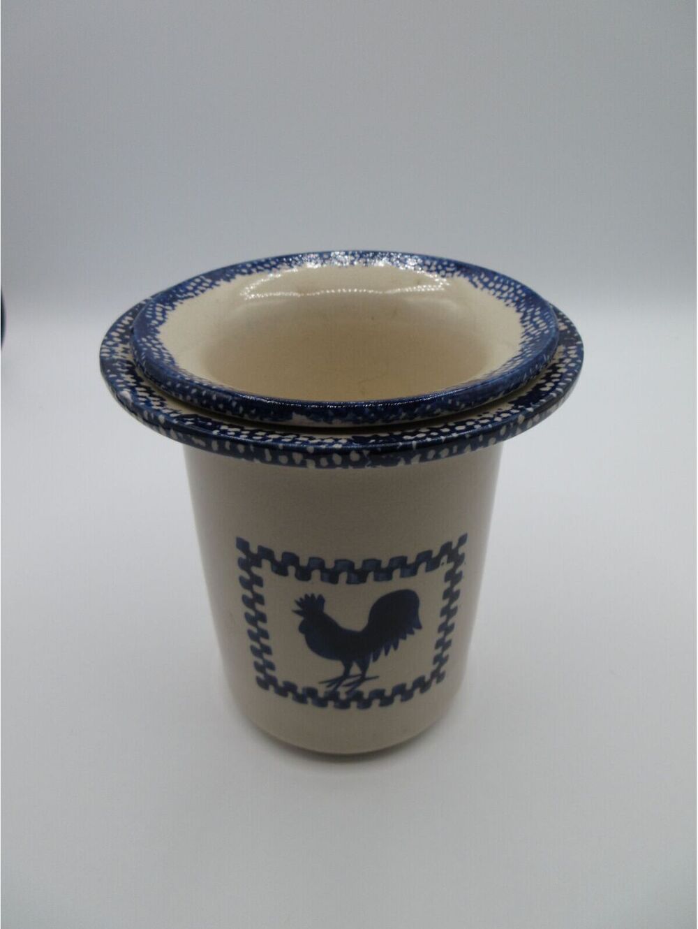 8. Blue Rooster Stoneware Ice Chilled Dip Server Crock 1 of 2